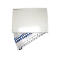 Boîtier terminal rotatif Fandoor 19'' pour montage en rack FTTH, panneau de brassage fibre optique 1U 12/24 cœurs