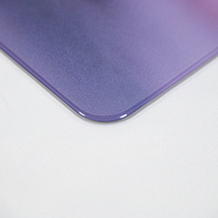 Mouse Pad kaca tepi 2.5D cepat tanpa lapisan bantalan Mouse kaca Tempered untuk Gmaer