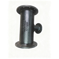 Fitting Pipa Besi Ductile Double Flanged Di-Tee En545 DN200 DN150 Pn16 untuk Saluran Air Limbah, Equal Tee Semua Flensa