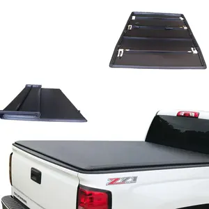 KSCAUTO Giường Đón Xe Tải Gấp Ba Lần Mềm Vỏ Tonneau Cho Toyota Hilux Revo/ROCCO Cabin Đôi