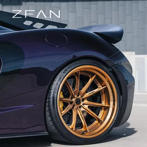 Rines ZFAN de Fibra de Carbono Forjados con Acabado Cromado Profundo de 18-24 Pulgadas 5x112/114.3/120/130 para <span class=keywords><strong>McLaren</strong></span> 720S BMW <span class=keywords><strong>Lamborghini</strong></span> - Product Image 2