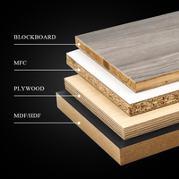 Panneau MDF 4x8 de Différentes Couleurs, Épaisseurs 3mm 6mm 9mm 12mm 18mm, Bois MDF Revêtu Mélaminé Stratifié, Panneau HDF pour Meubles