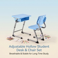 Meubles scolaires de qualité supérieure, ensemble de bureaux pour étudiants, bureaux et chaises de classe réglables et personnalisables, chaises d'école pour salle de classe