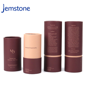 Hot Sale Eco-Friendly Recycled Craft Tube for Essential Oil Skin Care Cosmetics Gold Printing Paper Cylinder Packaging - Product Image 3