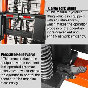 פעולה קלה 1 טון 2ton 3ton 3ton מערם 1600 מ מ "מ הרמת גובה רגל הרמת דוושה הידראולי יד מעקה - Product Image 4