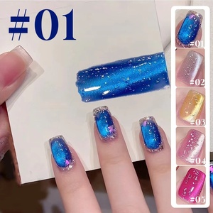 Esmalte de Uñas en Gel Magnético Ojo de Gato con Lentejuelas Pequeñas, Color Rosa Rojo Brillante, Azul Dorado, para Arte de Uñas, Uñas Rosadas, ¡Gran Venta! - Product Image 1