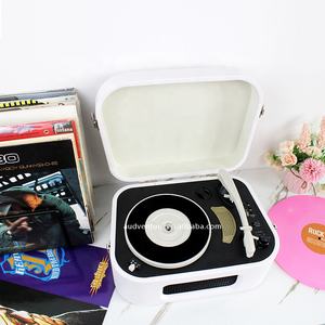 เครื่องเล่นแผ่นเสียงไวนิล3สปีด,เครื่องเล่นบันทึกเสียงขนาดใหญ่คลาสสิกพร้อมลำโพงสำหรับใช้ในบ้าน - Product Image 3