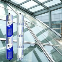 Mastic silicone structurel neutre monocomposant en gros 300ml/500ml pour murs-rideaux en verre à cadre dissimulé et semi-caché