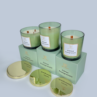 Bougie parfumée artisanale Wick Wood Malone, parfumée à la paraffine biologique, senteur de soja, senteur méditative naturelle, Malone Jo Candle