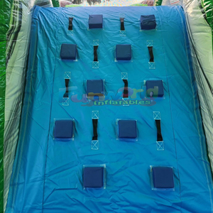 บ้านลมเด็กเล่นธีมทรอปิคอลพร้อมสไลเดอร์น้ำและบ้านเด้งดึ๋ง - Product Image 4