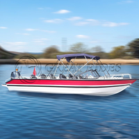 Bateau de vitesse professionnel en aluminium de 7.5m Coque lisse de 25 pieds pour usage privé ou commercial