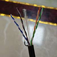 DENIXI Factory Custom CAT6 Cable de red Nuevo tipo 23AWG Aleación Conductor de cobre sin oxígeno Cable Ethernet