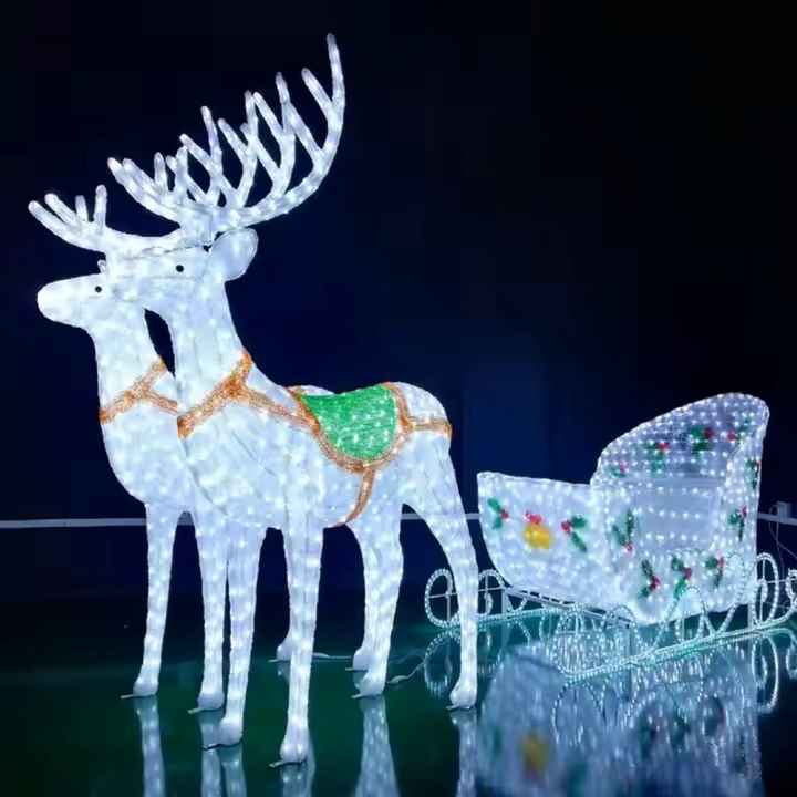 High Quality 24v Outdoor Led Sculpture 3d Acrylic Life Size Santa ...