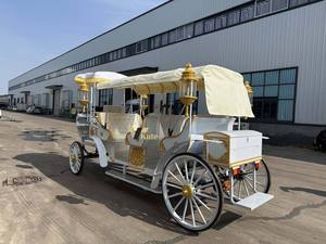 Chariot à chevaux mobile, élégante calèche de princesse, calèche électrique Cendrillon, calèche de mariage en forme de citrouille - Product Image 4