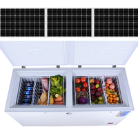 Congélateur coffre solaire 12V de 100L à 600L, réfrigérateur portable alimenté par énergie solaire, congélateur profond solaire, réfrigérateurs à compresseur avec affichage, refroidisseurs
