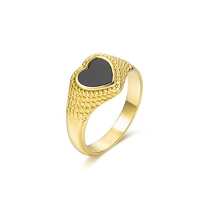 Ins Popular 18k PVD Gold Plated <b>Ring</b> Anniversary Gift Women Cz Zircon <b>Ring</b> - Product Image 1