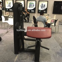 Máquina de curl de bíceps sentado con carga de placas LZX Fitness, la más popular para gimnasios comerciales, modelo Three Horns Arm