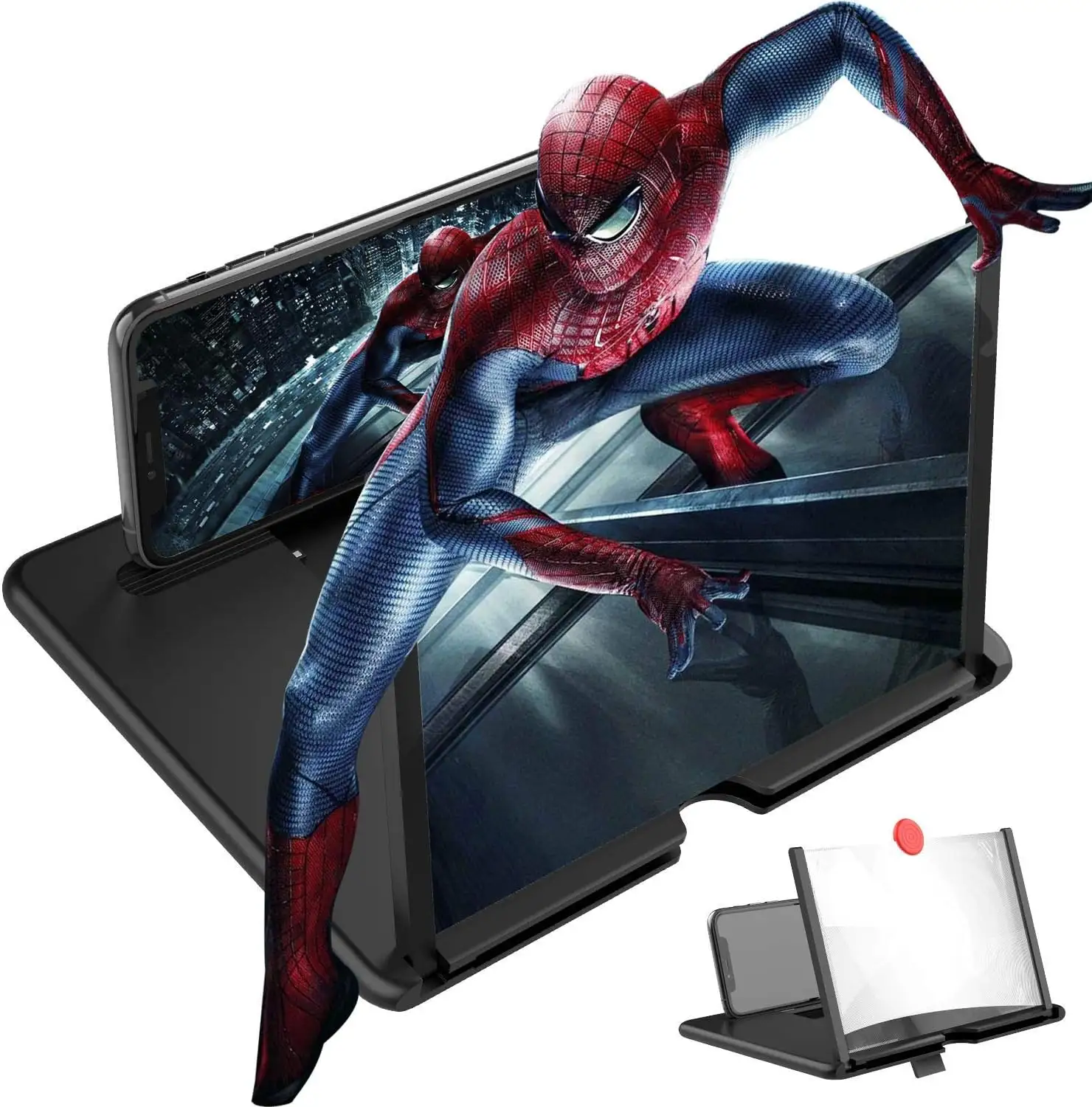 Оптовая продажа 10 дюймов глаз производства смартфона 3d увеличитель экрана легкий видео увеличитель лупы