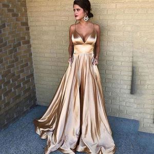 Peach Gold Gown - Luxury Floor-Length Wedding Dress