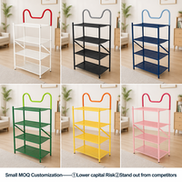 Étagère à chaussures pliable multi-niveaux en acier carbone robuste, organisateur de chaussures en métal sans installation, gain de place pour la maison