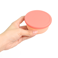 Boîte à lunch bento réutilisable, petit bol en silicone avec couvercle, boîte de rangement alimentaire divisée, boîte de rangement en silicone, récipient pour fruits et collations