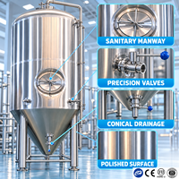 Cuve de Fermentation de Bière Tonsen 100L avec Contrôle PLC 220V 400V Certifiée CE – Équipement de Brassage Personnalisable