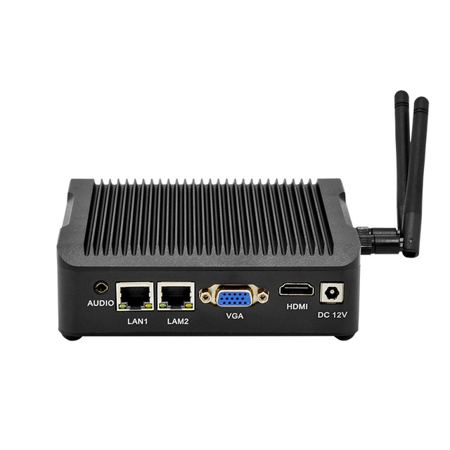 Mini Itx Industrial Motherboard PC with Linux Ubuntu 2COM 2Lan Industrial Server Mini Computer-AU US CN EU Plugs