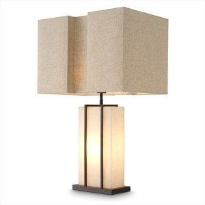 Lampe de table minimaliste à LED, base E27, pour salon, chambre à coucher, bureau - Product Image 1