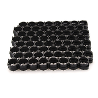 Rak Baterai Silinder Lithium Custom 21700-2S13P dengan Tray Sarang Lebah, Bracket Spacer ABS+PC Hitam, Penyangga Baterai