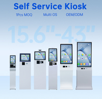 Terminal de Pago TouchWo de 32 Pulgadas con Android 12, Soporte para Kiosco, SDK, Lector de Tarjetas NFC, Impresora de Códigos de Barras, Base de Metal y Vidrio