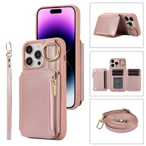 Hot Wallet <span class=keywords><strong>Zip</strong></span> Strap Conception En Cuir Antichoc Accessoires De Téléphone Mobile Cellulaire pour <span class=keywords><strong>Samsung</strong></span> A71 Note 20 Ultra Couverture - Product Image 4