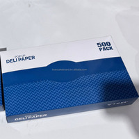 Papier sulfurisé de luxe interplié, 40 g/m², résistant à la graisse, recyclable, de qualité alimentaire, pour l'emballage de viandes, pains, gâteaux, biscuits et cadeaux.