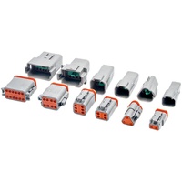 Conector Eléctrico Automotriz CQFH Envío Rápido DT04-6P DT06-6S, 6 Pines Macho/Hembra, Carcasa de Nylon Gris, Clasificación IP66, 12V