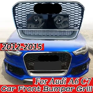 StarNav Pour A6 C7 2012-2015 – Kit de remplacement de calandre avant style RS6 en nid d'abeille pour pare-chocs de voiture, accessoires de carrosserie - Product Image 5