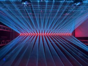 Projecteur Laser DJ Populaire pour Mariages 5W RGB Pleine Couleur DMX512 Protection IP54 Ra90 CRI Alliage d'Aluminium pour Scène de Fête - Product Image 6