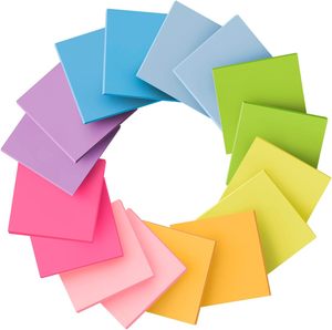 <strong>Colorful</strong> 3x3 Self-Adhesive <strong>Sticky</strong> <strong>Notes</strong> With 100 Sheets For School &amp; Office Use - Product Image 1