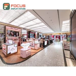 Heavy Duty Designer Store Glass Display Shelf Turnkey Project Cosmetic Display <b>Cabinet</b> - Product Image 2