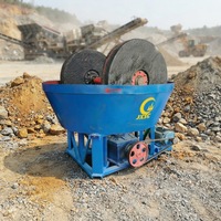 Broyeur à haute efficacité pour minerai d'or, machine de broyage de roche, moulin à tambour humide