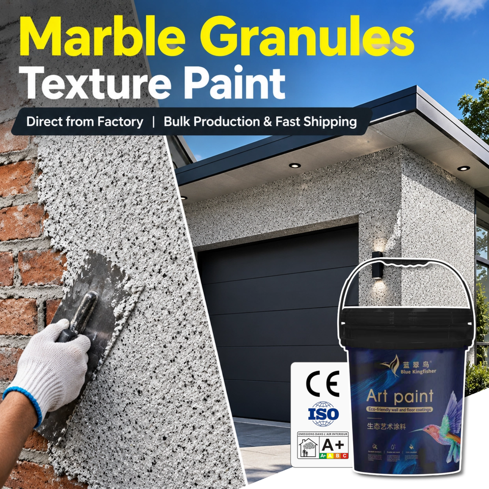 Plint Texture Acrylic Marble Granule Texture Paint Liquid Coating Brush Applied for ...