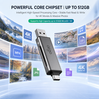 Lecteur de cartes SD TF USB C USB 3.0 double connecteur sans pilote, adaptateur de mémoire OTG en aluminium pour téléphone Android, ordinateur portable, PC, Windows 11