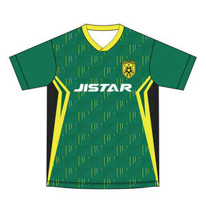थोक फुटबॉल वर्दी 150gm सबलिमिनेशन कस्टम प्रिंटिंग लोगो नए सीज़न सॉकर जर्सी पुरुषों के खेल त्वरित शुष्क शीर्ष कपड़ा - Product Image 1