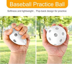 Balles de baseball d'entraînement en plastique alvéolé, légères, durables, souples, à vol limité, pour l'entraînement et le jeu de softball - Product Image 3