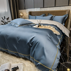 Metropolitan 100% Bamboo 300TC Juego de fundas de edredón Tamaño personalizado Juego de sábanas de lino para hotel - Product Image 4