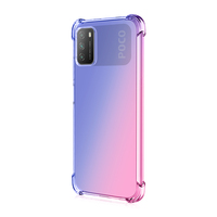 Anti-choque cambio gradiente suave de tpu teléfono caso de la contraportada del teléfono para xiaomi poco m3