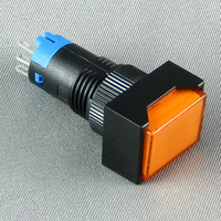 Interrupteur à bouton-poussoir momentané en plastique de 12 mm avec lampe LED, fourni par l'usine