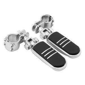 Reposapiés de aluminio cromado para <span class=keywords><strong>motocicleta</strong></span>, montaje de clavija de pie para moto Harley <span class=keywords><strong>BSA</strong></span> Triumph ATV Scooter - Product Image 3