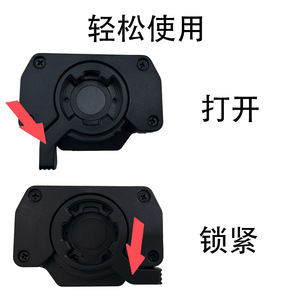 ขายึดกล้องแอคชั่น GoPro แบบปรับได้ ฐานพลาสติกแบบโค้งและแบบแบน พร้อมกาวติดสำหรับหมวกกันน็อคและจักรยาน - Product Image 5