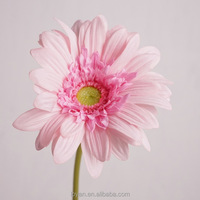 Flor de Gerbera Artificial de Alta Calidad con Tallo Único y Tacto Real para Decoración de Bodas, Hogar y Centros de Mesa