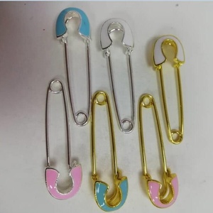 4 cm No Loop Gold/versilbert Kleine Emaille Sicherheits nadeln für Kinder für Hochzeits feier Geschenk mit Muslim Islamic Allah - Product Image 2