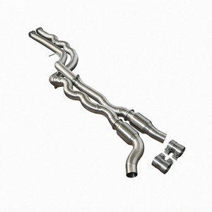 Tubo Intermedio de Alto Flujo <span class=keywords><strong>Airon</strong></span> para M5 F10 F15 M6 F06 F12 F13 F90 S63, Acero Inoxidable 304 de 1.2mm, Acabado Liso, Sonido Perfecto - Product Image 1
